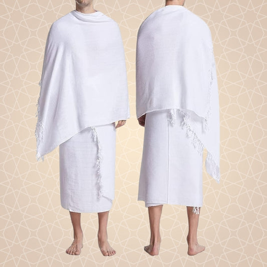 Ihram Clothing Towel For Men (2 piece set) - Hajj & Umrah Essentials