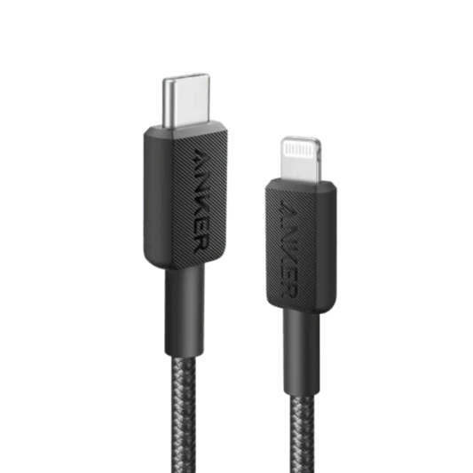 Anker 322 USB-C to Lightning Cable Braided (0.9m/3ft) -Black
