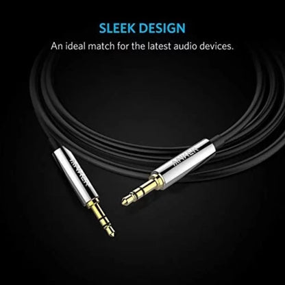 Anker 3.5Mm Premium Auxiliary Audio Cable (4Ft / 1.2M) Aux Cable For Headphones, Ipods, Iphones