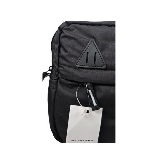 Ultra-Lightweight Foldable Crossbody Bag- Black