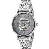 armani silver watch 