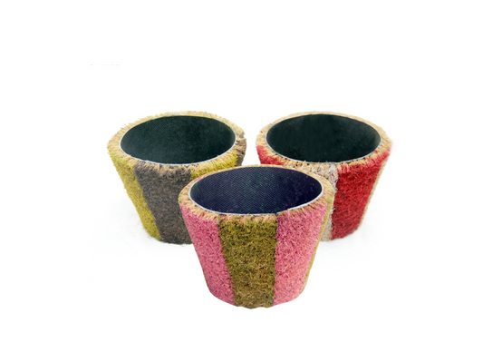 Hand-Made Multi Colour Coco Coir Pots - Bundle of 3