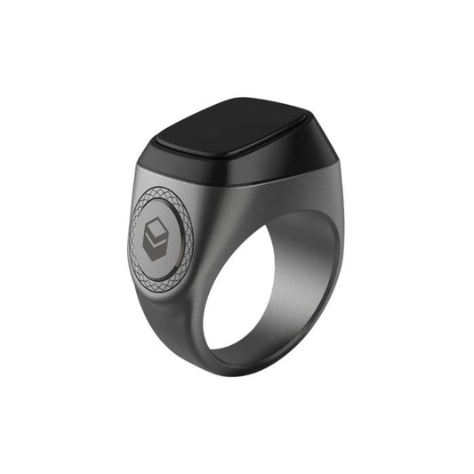 SMART Zikr Ring Metal 20mm Black/Grey