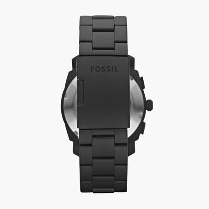  Fossil Men's Black Stainless Steel Chronograph Watch FS4682
