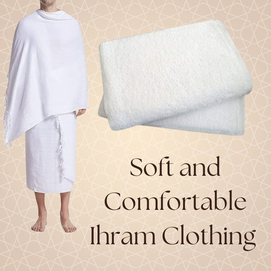 Ihram Clothing Towel For Men (2 piece set) - Hajj & Umrah Essentials