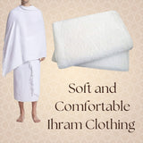 Ihram Clothing Towel For Men (2 piece set) - Hajj & Umrah Essentials