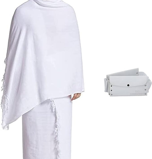 NEYATEK Ihram Clothes with Secure Belt: Combo Pack