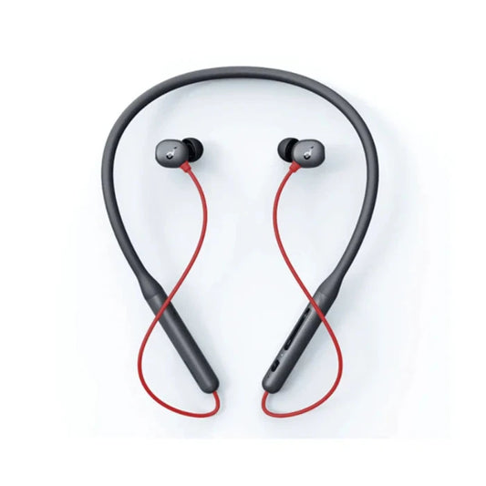 A red wireless neckband headset with earbuds. The headset has a magnetic clasp and a USB-C charging port.






A red wireless neckband headset with earbuds. The headset has a magnetic clasp and a USB-C charging port.




A red wireless neckband headset with earbuds. The headset has a magnetic clasp and a USB-C charging port.



