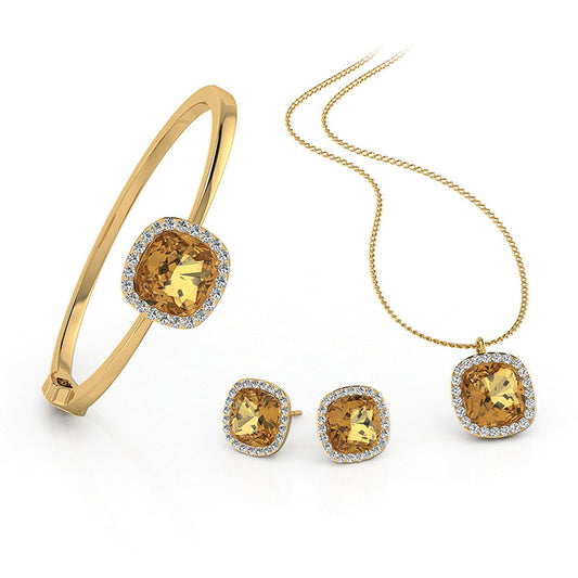 FIERRO 18K Gold Plated Jewelry Set