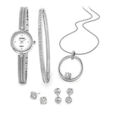 FIERRO Silver Plated Watch and Jewelry Set